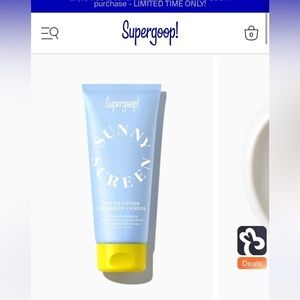 SUPERGOOP BABY MINERAL SPF NOT USED